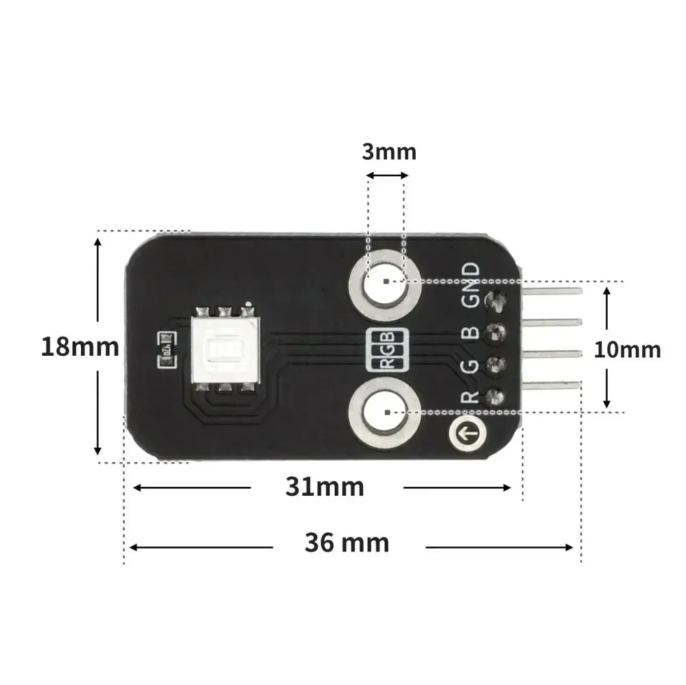 RGB modul LED plné barvy | PWM světelný senzor pro Arduino
