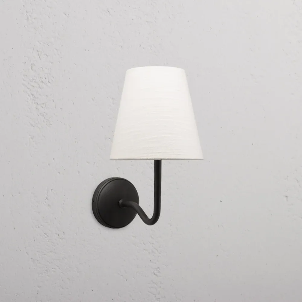Malvern střední nástěnné svítidlo ivory alabastr – bronz