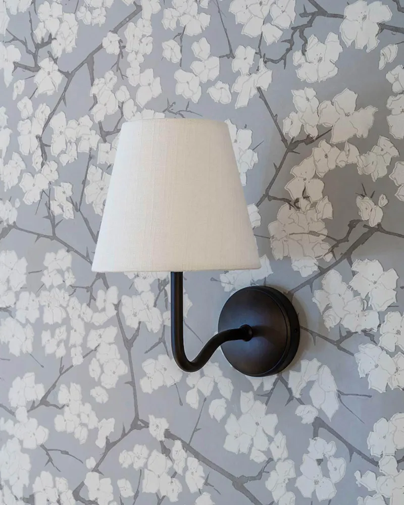 Malvern střední nástěnné svítidlo ivory alabastr – bronz