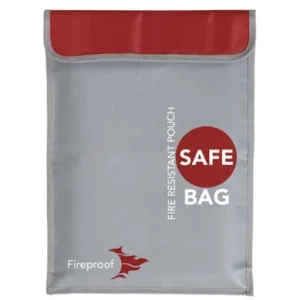 Lipo Bag Ohnivzdorná taška Ideální pro nabíjení Ohnivzdorných Lipo baterií Rozměry 26 x 13 x 15 cm Barva Černá YUNIQUE GRE...