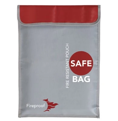 Lipo Bag Ohnivzdorná taška Ideální pro nabíjení Ohnivzdorných Lipo baterií Rozměry 26 x 13 x 15 cm Barva Černá YUNIQUE GRE...