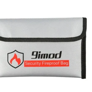 Lipo Bag Ohnivzdorná taška Ideální pro nabíjení Ohnivzdorných Lipo baterií Rozměry 26 x 13 x 15 cm Barva Černá YUNIQUE GRE...