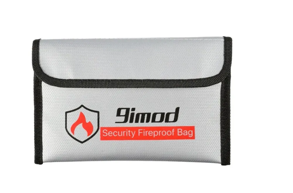 Lipo Bag Ohnivzdorná taška Ideální pro nabíjení Ohnivzdorných Lipo baterií Rozměry 26 x 13 x 15 cm Barva Černá YUNIQUE GRE...