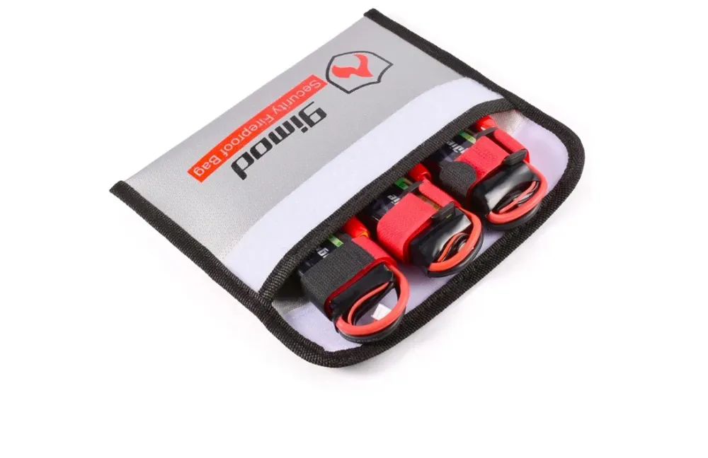Lipo Bag Ohnivzdorná taška Ideální pro nabíjení Ohnivzdorných Lipo baterií Rozměry 26 x 13 x 15 cm Barva Černá YUNIQUE GRE...