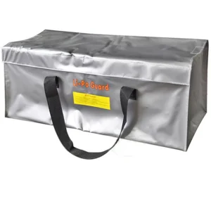 Lipo Bag Ohnivzdorná taška Ideální pro nabíjení Ohnivzdorných Lipo baterií Rozměry 26 x 13 x 15 cm Barva Černá YUNIQUE GRE...