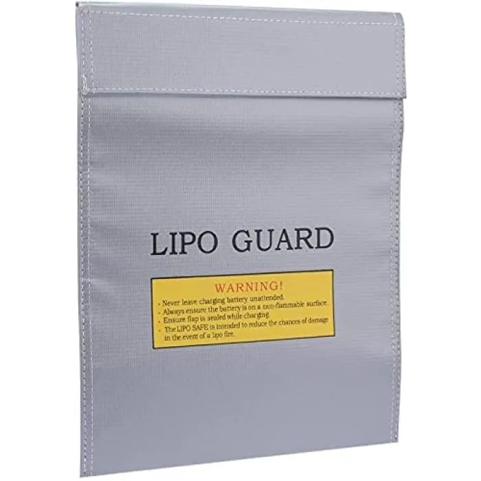 Lipo Guard Fireproof Lipo Bag, 23 cm x 18 cm x lipo baterie, stříbrná barva YUNIQUE GREEN-CLEAN-POWER