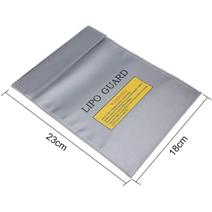 Lipo Guard Fireproof Lipo Bag, 23 cm x 18 cm x lipo baterie, stříbrná barva YUNIQUE GREEN-CLEAN-POWER