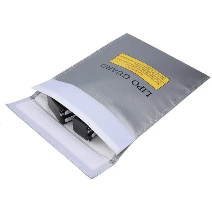 Lipo Guard Fireproof Lipo Bag, 23 cm x 18 cm x lipo baterie, stříbrná barva YUNIQUE GREEN-CLEAN-POWER