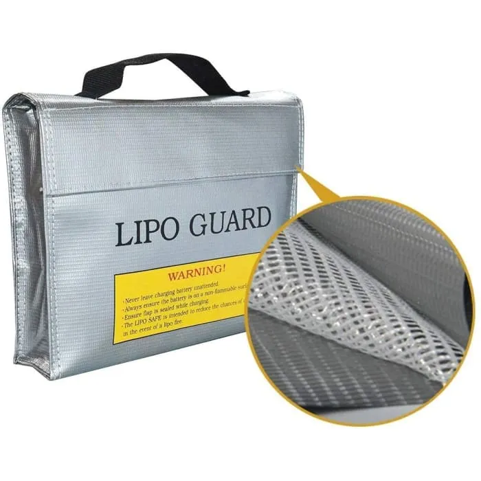 Taška Ohnivzdorná taška Ideální pro nabíjení Fire Resistant Lipo baterií (velikost 240 x 64 x 180 mm) YUNIQUE GREEN-CLEAN-...