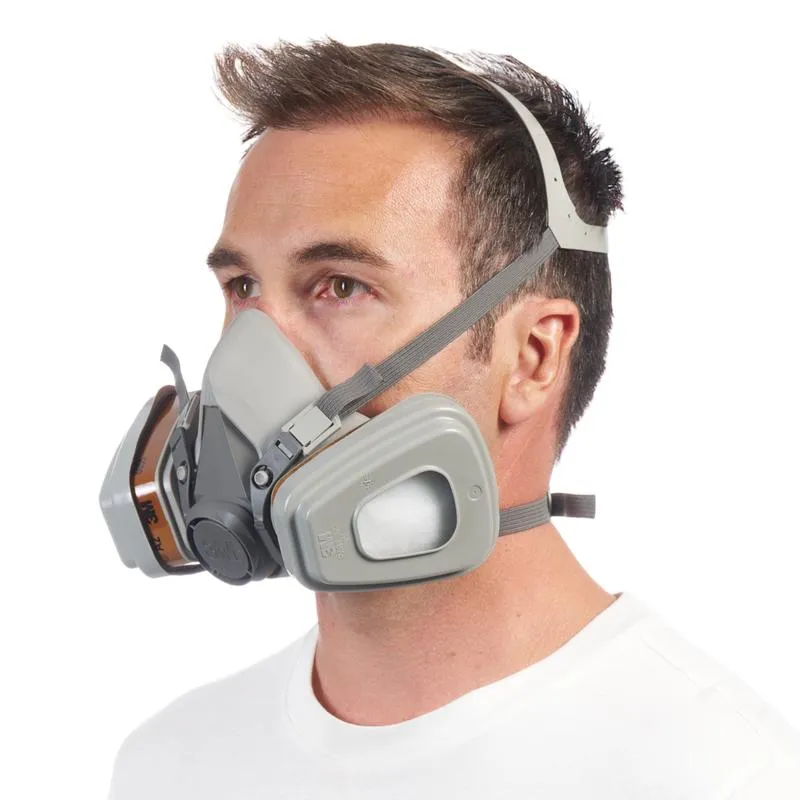 Masca de protecție respiratorie 3M ™ 6002 Kit-1 cu filtre interschimbabile, vapori organici A2P2 (1x6200, 2x6055, 2x5925,...