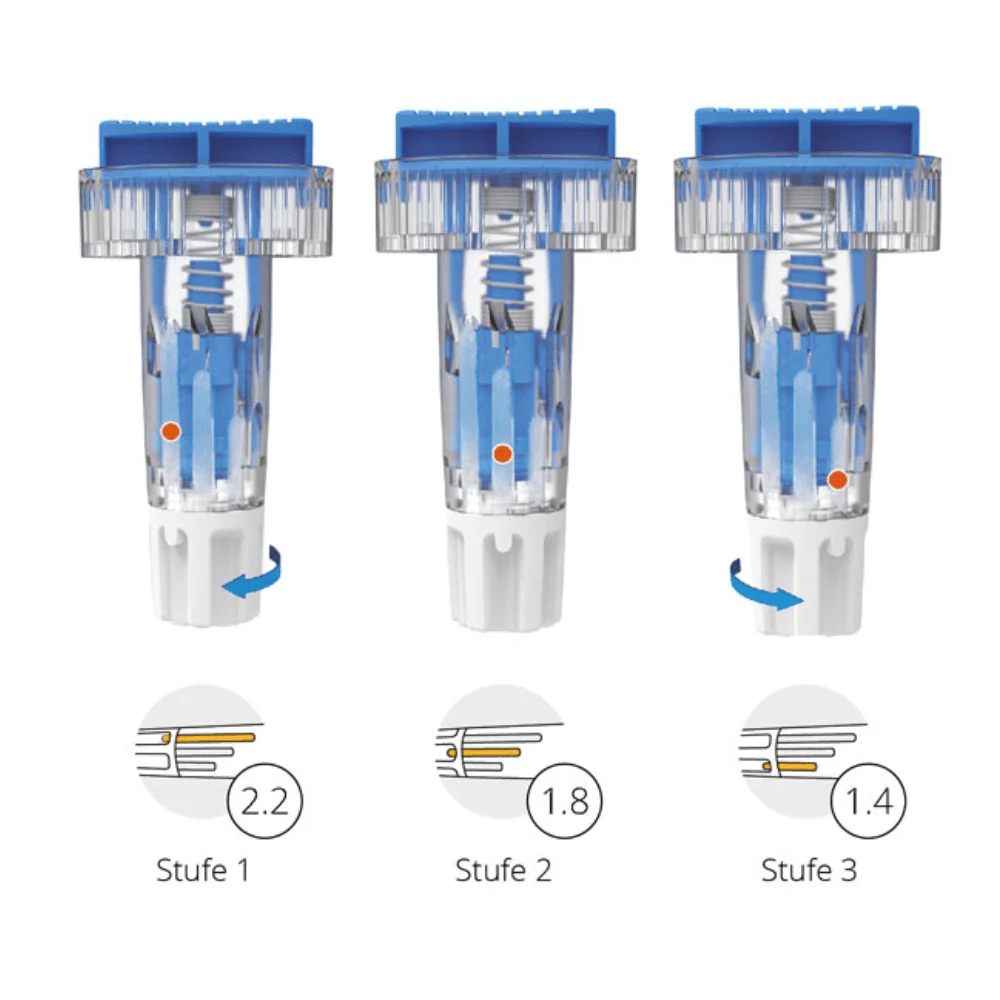 Alphacheck TRI Sicherheitslanzetten 28G | Packung (100 Stück)