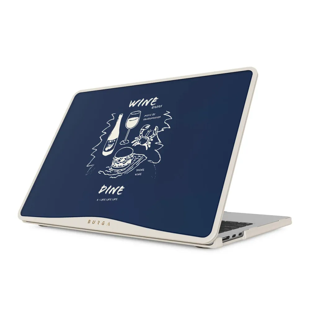 Wine & Dine - Kryt na MacBook Bezova