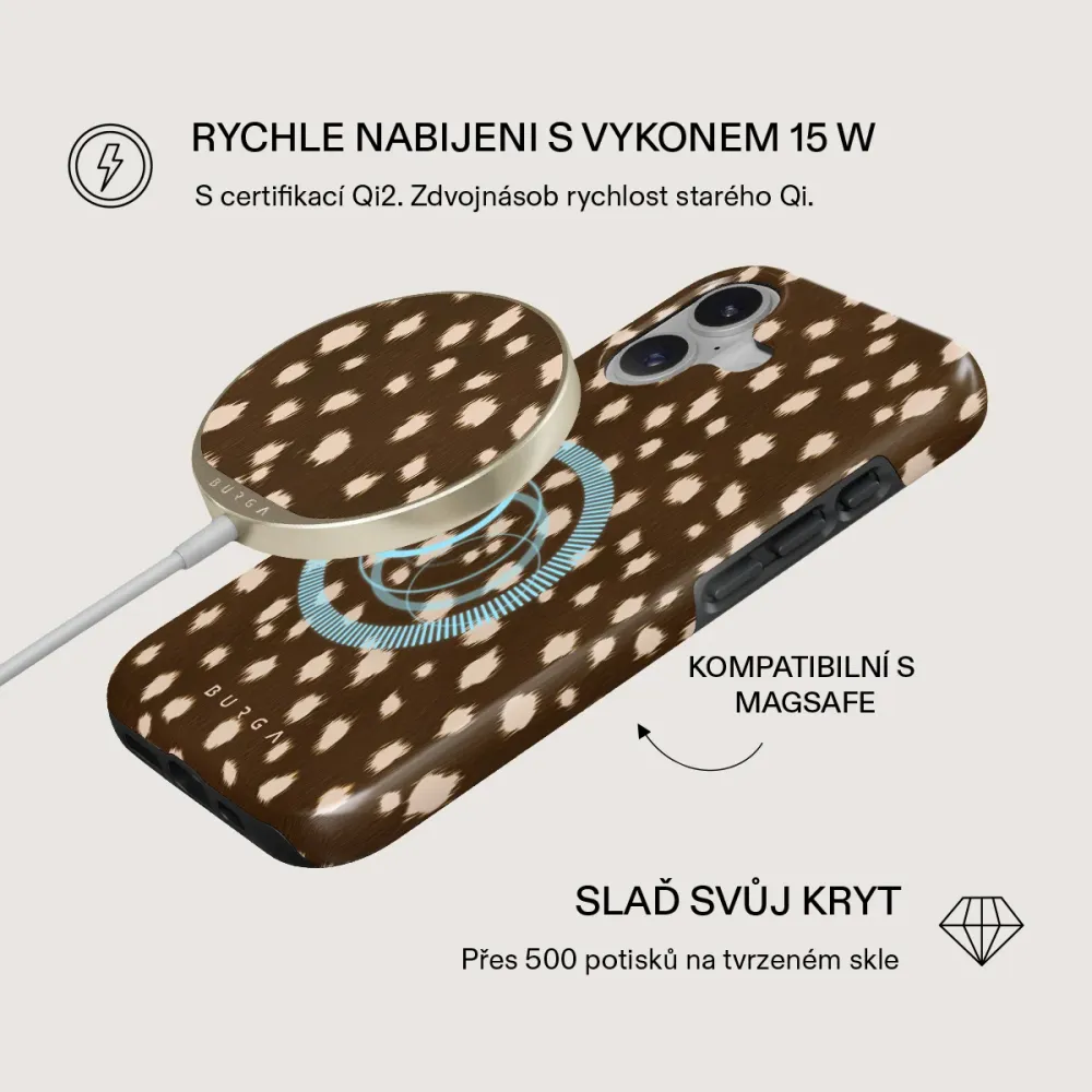 Cinnamon Roll - Magnetická bezdrátová nabíječka Antracitova