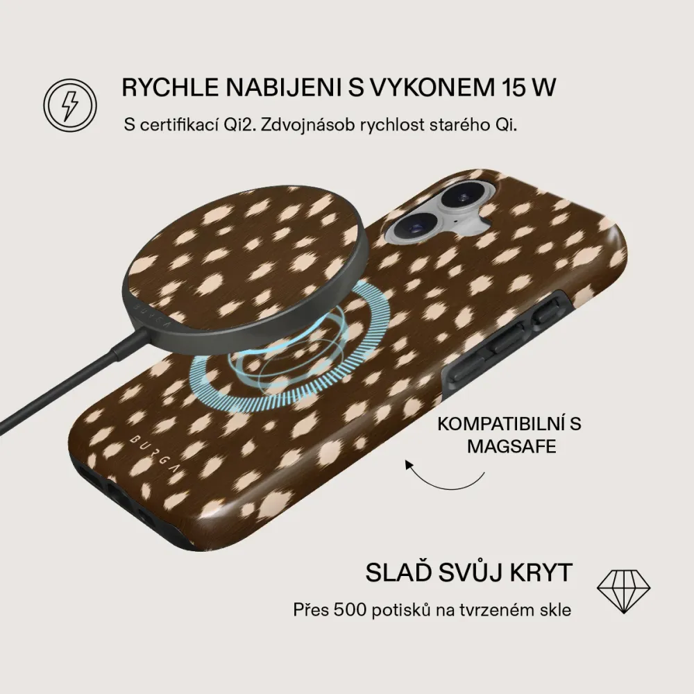 Cinnamon Roll - Magnetická bezdrátová nabíječka Antracitova