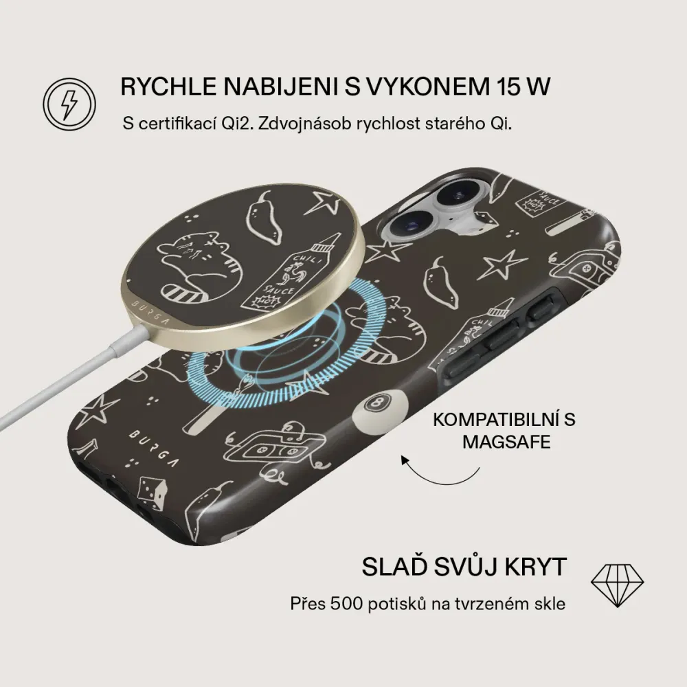 Essentials - Magnetická bezdrátová nabíječka Antracitova