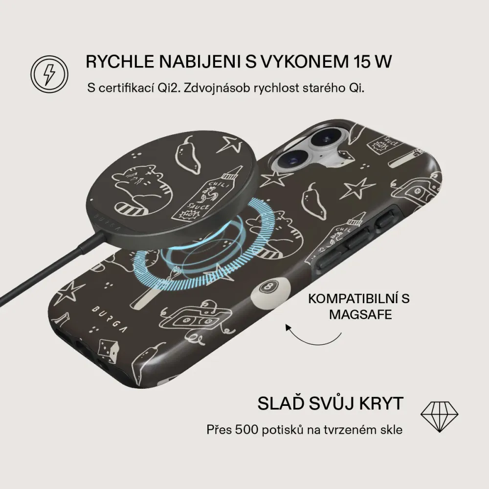 Essentials - Magnetická bezdrátová nabíječka Antracitova