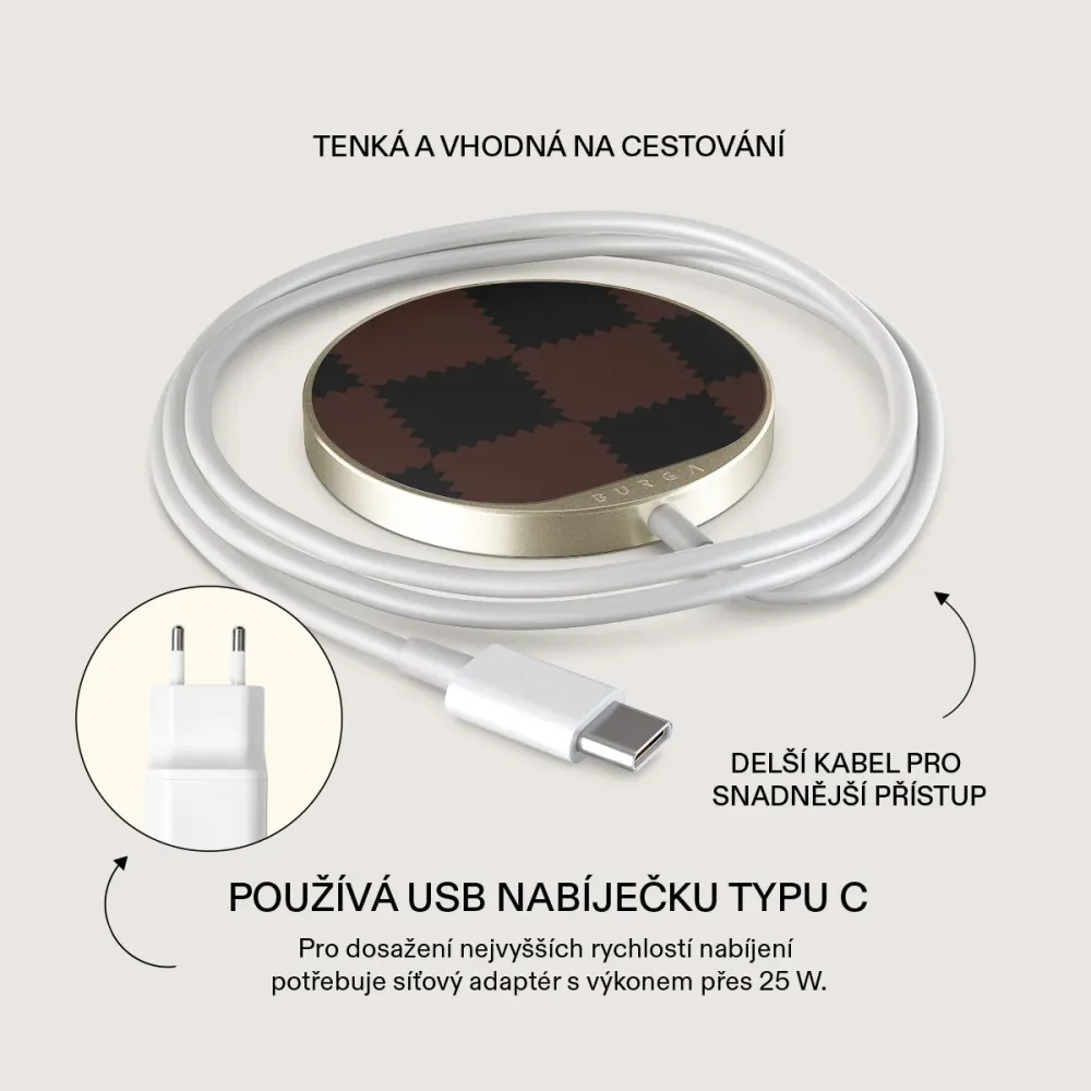 Flashback - Magnetická bezdrátová nabíječka Antracitova
