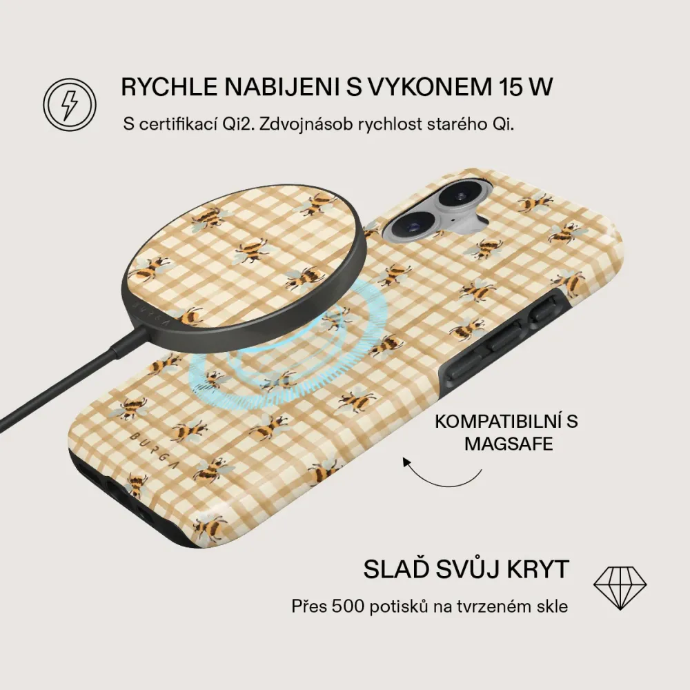 Honeycomb - Magnetická bezdrátová nabíječka Antracitova