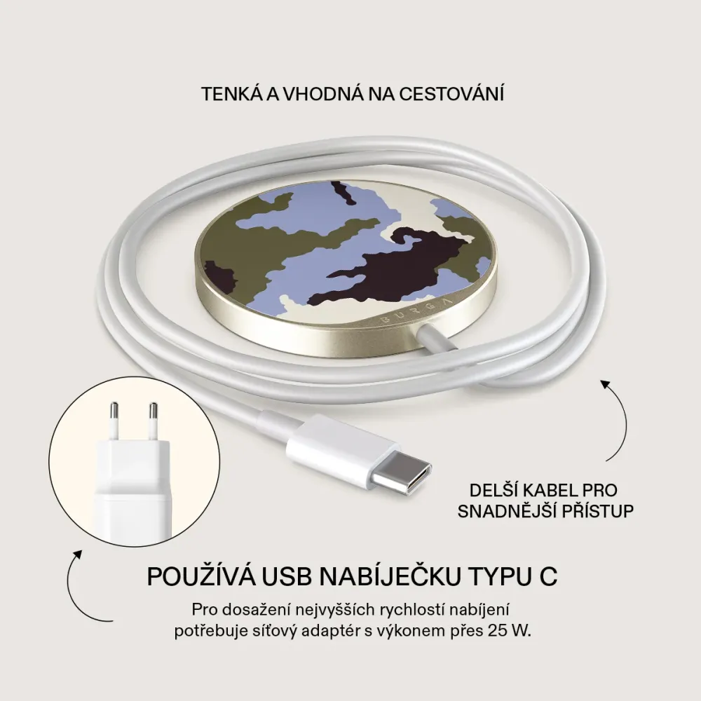 Icefield - Magnetická bezdrátová nabíječka Antracitova
