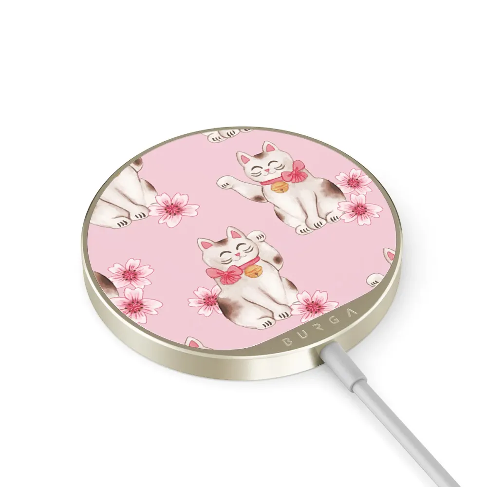Maneki Neko - Magnetická bezdrátová nabíječka Antracitova