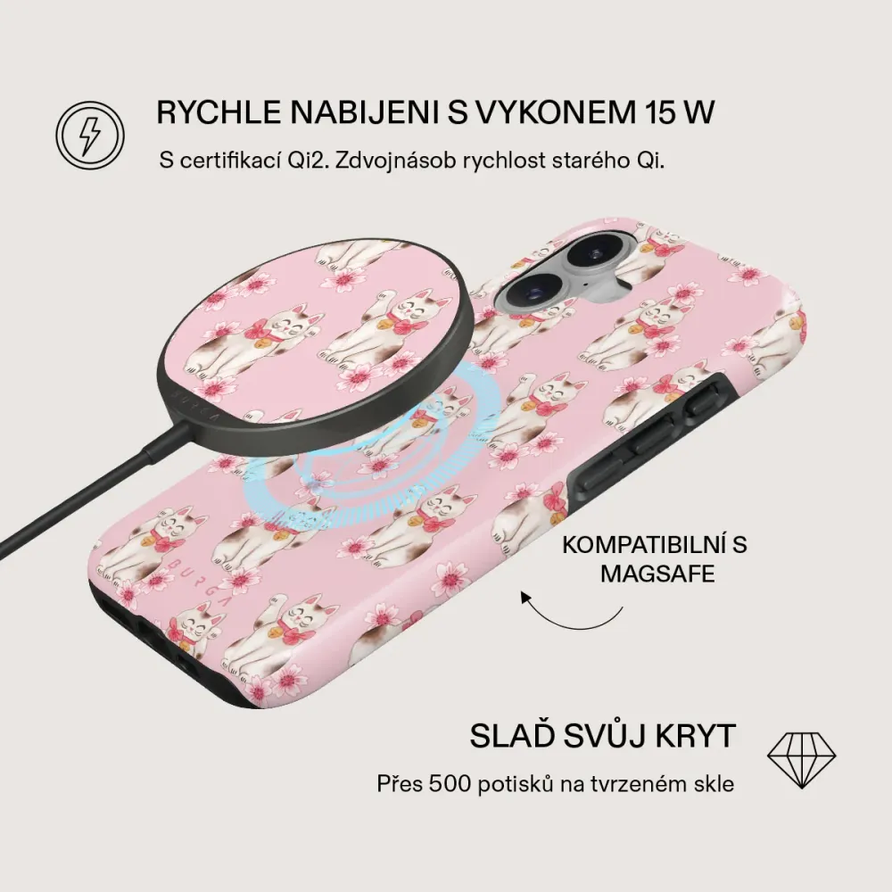 Maneki Neko - Magnetická bezdrátová nabíječka Antracitova