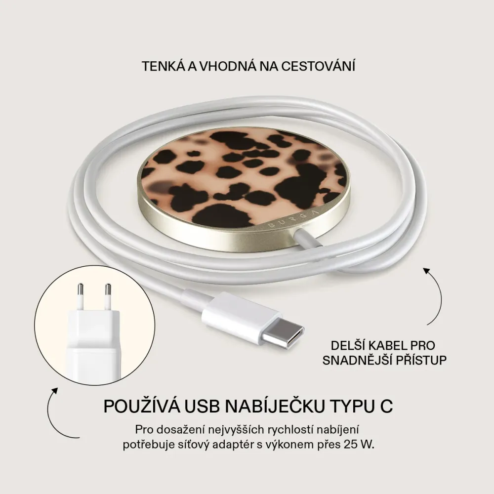 Off Duty - Magnetická bezdrátová nabíječka Antracitova