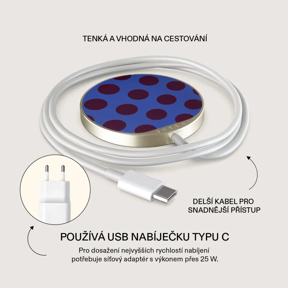 On Pause - Magnetická bezdrátová nabíječka Antracitova