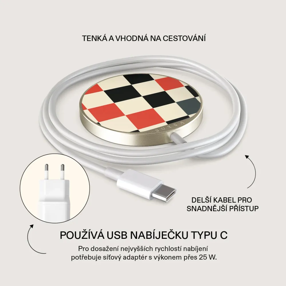 Pitstop - Magnetická bezdrátová nabíječka Antracitova