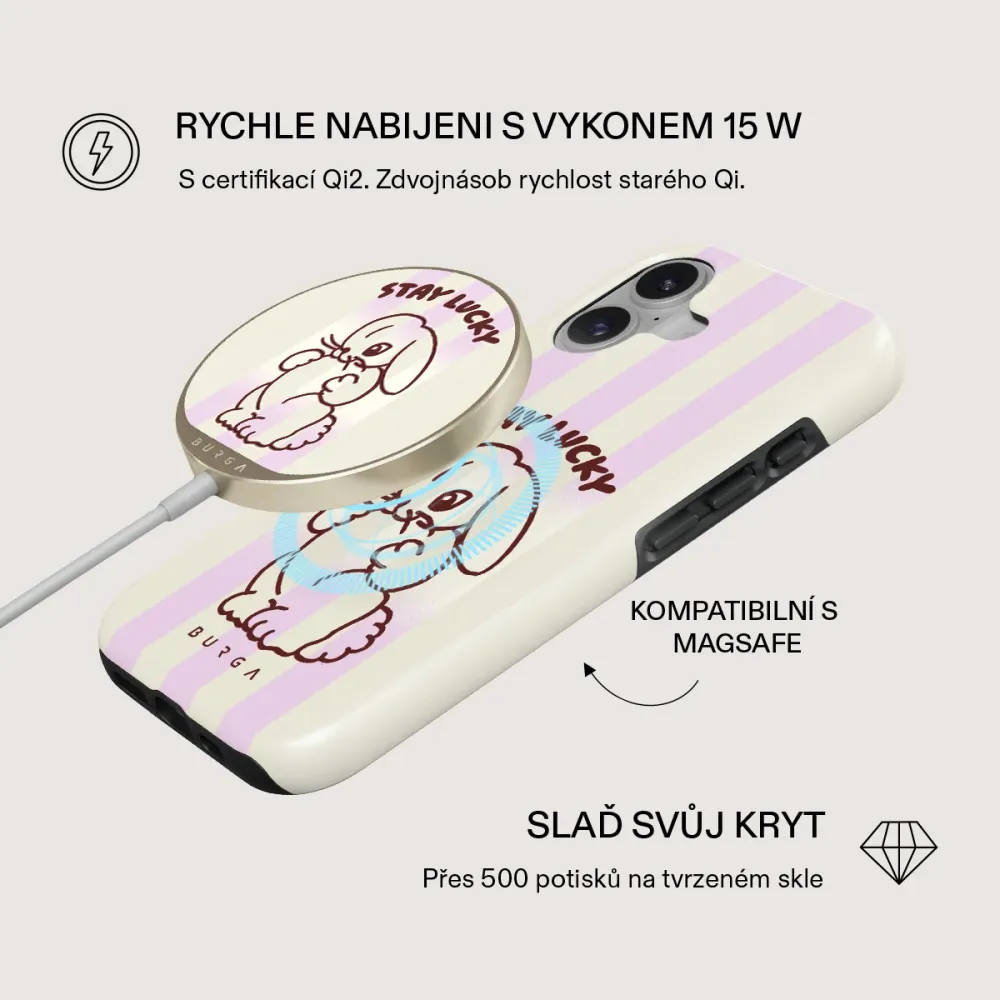 Stay Lucky - Magnetická bezdrátová nabíječka Zlata