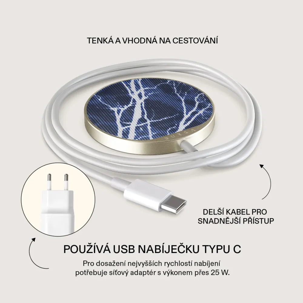 Subzero - Magnetická bezdrátová nabíječka Antracitova
