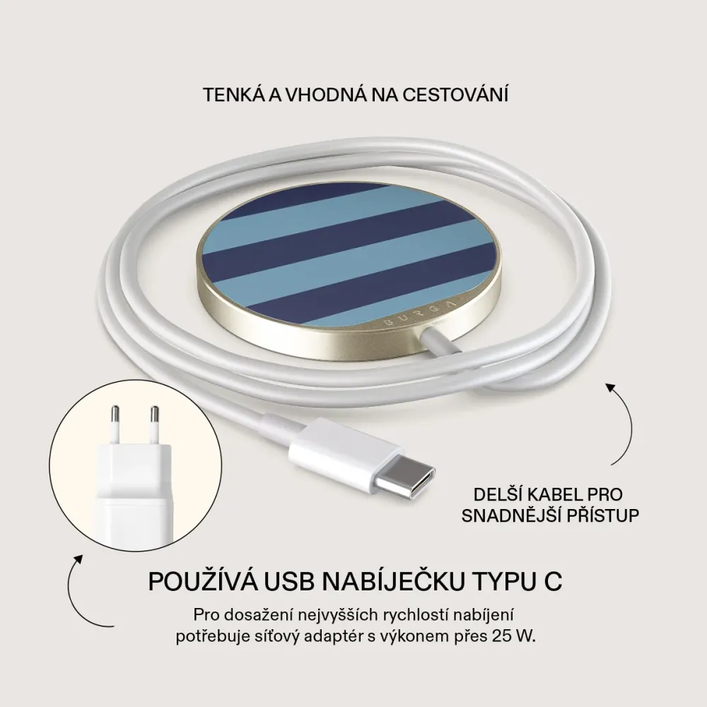 Takeover - Magnetická bezdrátová nabíječka Antracitova