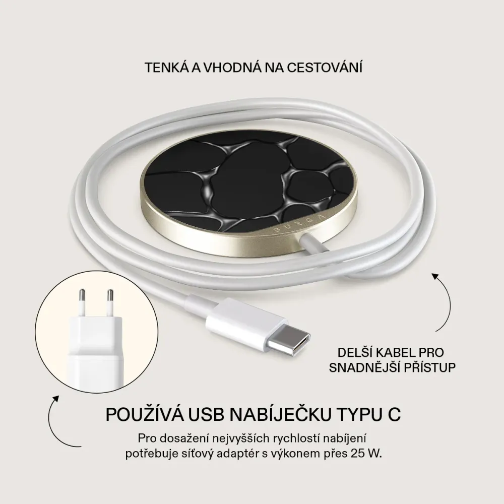 Void - Magnetická bezdrátová nabíječka Antracitova