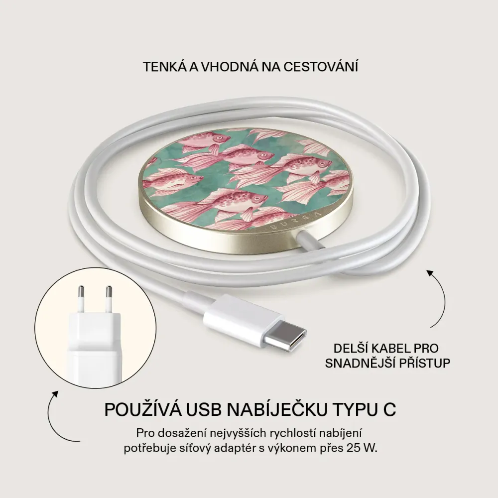 Yume - Magnetická bezdrátová nabíječka Antracitova
