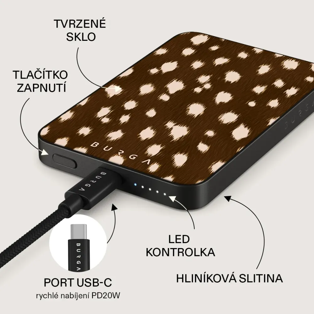 Cinnamon Roll - Magnetická powerbanka Zlata