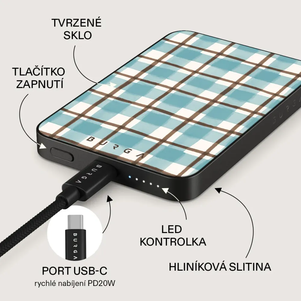 Cottage - Magnetická powerbanka Zlata