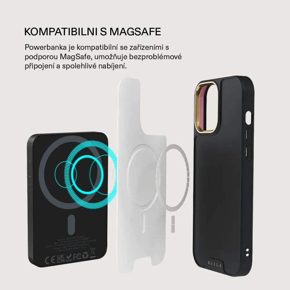 Current - Magnetická powerbanka Zlata