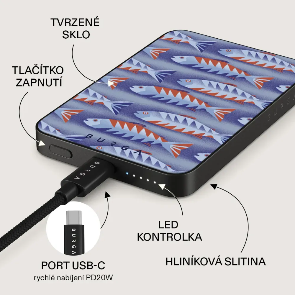 Current - Magnetická powerbanka Zlata