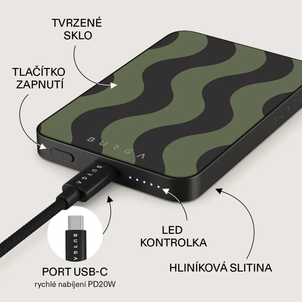 Double Take - Magnetická powerbanka Zlata