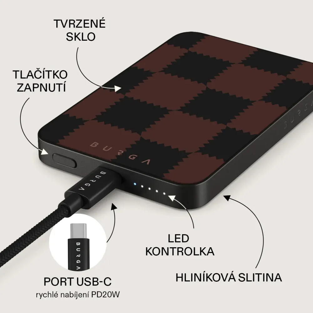 Flashback - Magnetická powerbanka Zlata