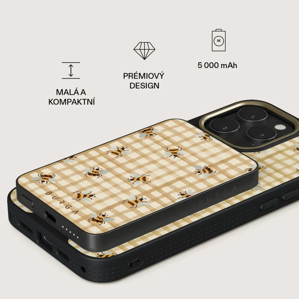 Honeycomb - Magnetická powerbanka Zlata