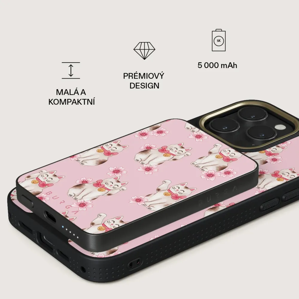 Maneki Neko - Magnetická powerbanka Zlata