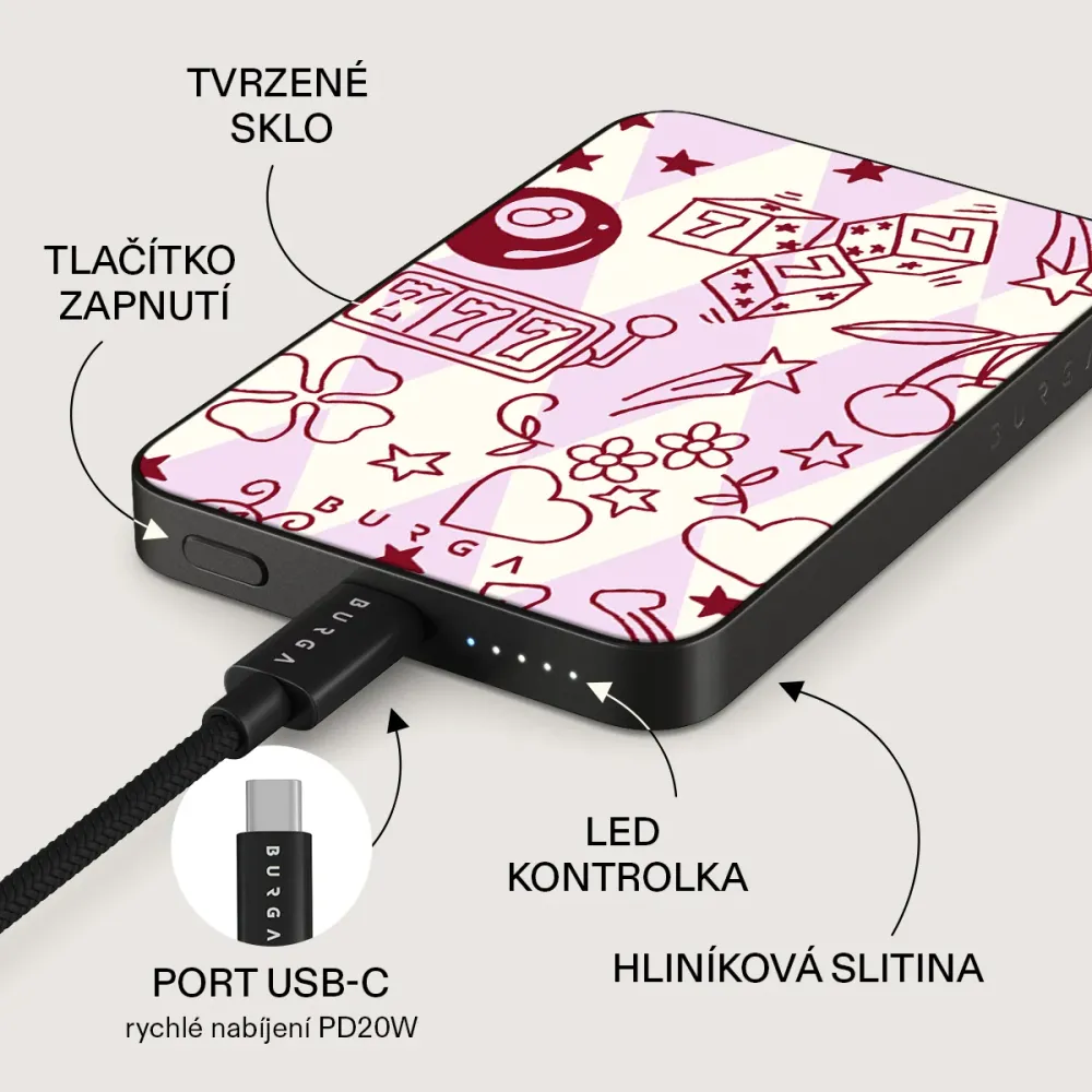 Manifesting - Magnetická powerbanka Antracitova