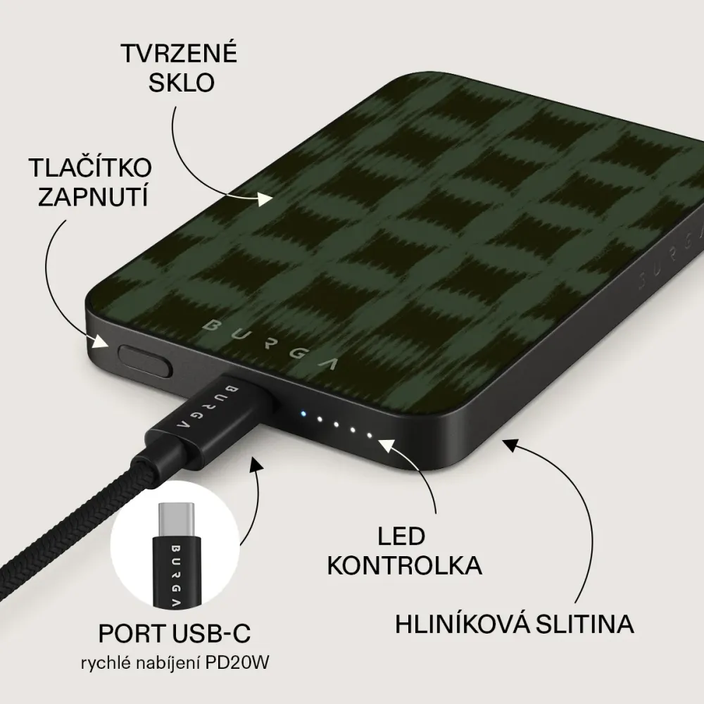 Matrix - Magnetická powerbanka Zlata