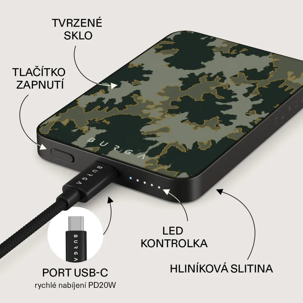 Moss - Magnetická powerbanka Zlata