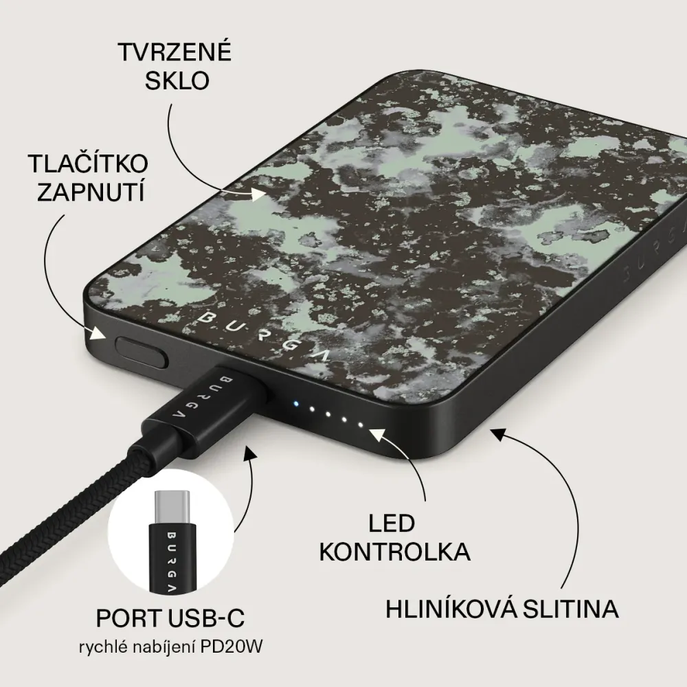 Nordic - Magnetická powerbanka Zlata