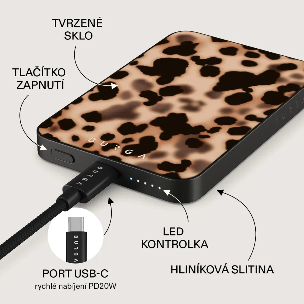 Off Duty - Magnetická powerbanka Zlata