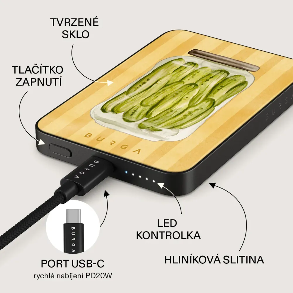 Pickled - Magnetická powerbanka Zlata