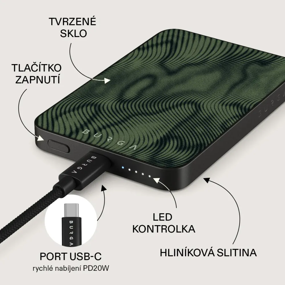 Pioneer - Magnetická powerbanka Zlata