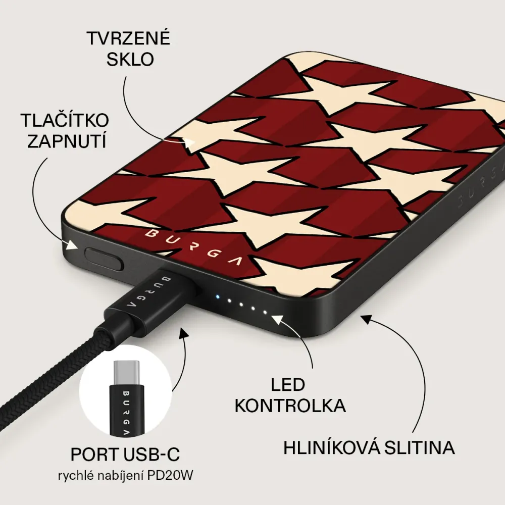 Starchaser - Magnetická powerbanka Antracitova