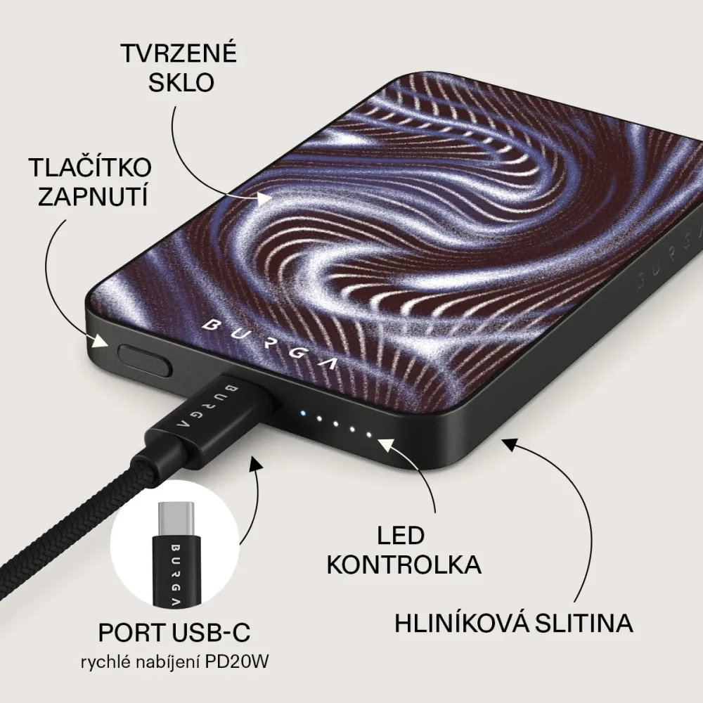 Vortex - Magnetická powerbanka Zlata